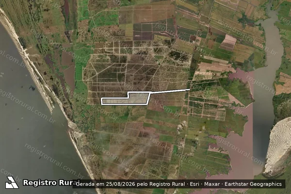 Imagem de satélite de Granja Caiuba em RIO GRANDE - RS