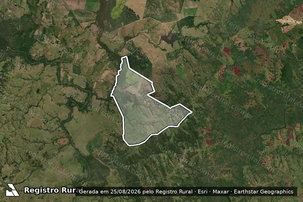 Imagem de satélite de Fazenda Centuriao / Mat. 7820,7819 em HERVAL - RS