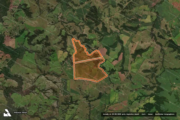 Imagem de satélite de Granja Jacaranda em CAÇAPAVA DO SUL - RS