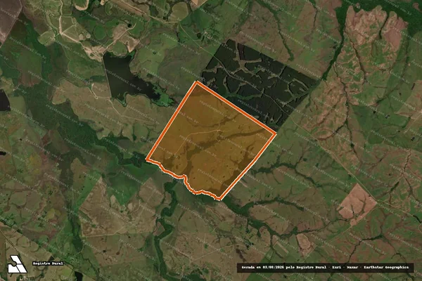 Imagem de satélite de Estancia Santo Antonio em LAVRAS DO SUL - RS