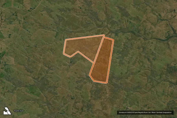 Imagem de satélite de FAZENDA CAMBARA em ALEGRETE - RS