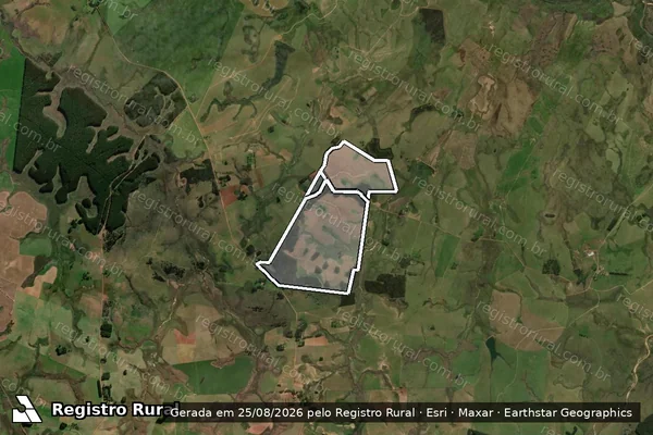 Imagem de satélite de São Lourenço em CACEQUI - RS