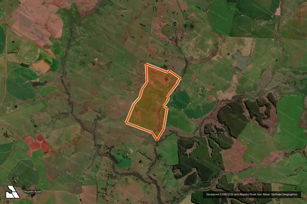 Imagem de satélite de Fazenda Agua Bonita em ITAQUI - RS