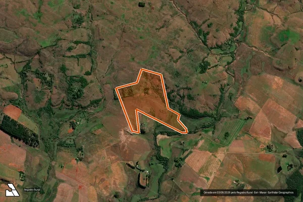 Imagem de satélite de Chacara Da Pitangueira em QUARAÍ - RS