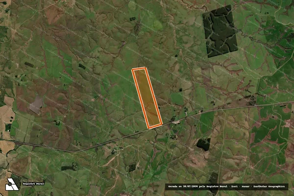Imagem de satélite de Monumento em Rosário do Sul - RS