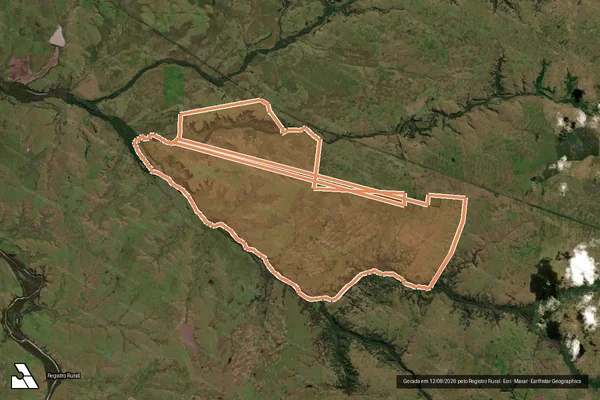 Imagem de satélite de Fazenda Sao Miguel Do Sarandy em SANT'ANA DO LIVRAMENTO - RS