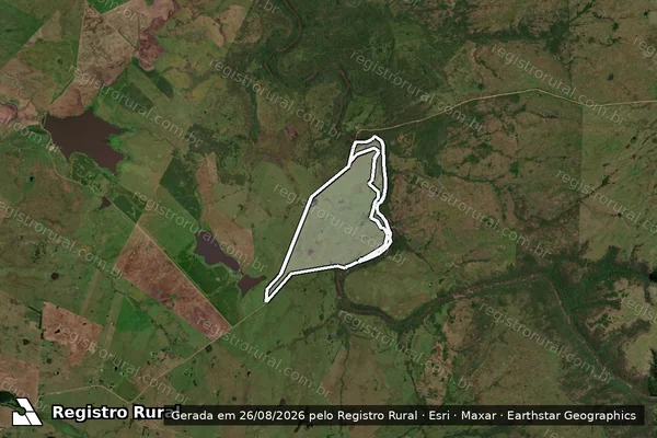 Imagem de satélite de Fazenda Da Cascata em DOM PEDRITO - RS