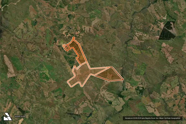 Imagem de satélite de Agropecuaria Sao Francisco em SÃO GABRIEL - RS