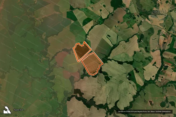 Imagem de satélite de Inver.Cambara Mat.8479/46770/46771 em BOA VISTA DO INCRA - RS