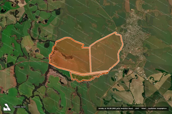 Imagem de satélite de FAZ DOM CONRADO M 11.365 e 11.366 em SANTA BÁRBARA DO SUL - RS