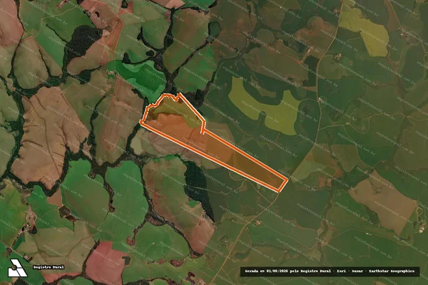 Imagem de satélite de Fazenda Final Feliz - D. E F. B. em SANTA BÁRBARA DO SUL - RS