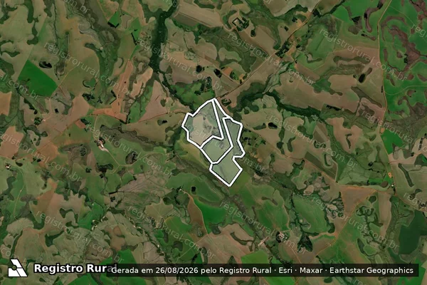 Imagem de satélite de Granja Dos Eucaliptos em CAPÃO DO CIPÓ - RS
