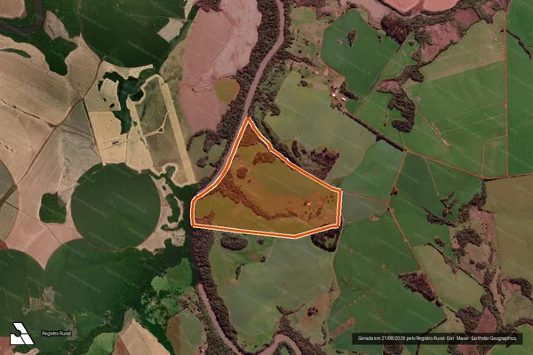 Imagem de satélite de Agropecuaria Charrua em SÃO LUIZ GONZAGA - RS