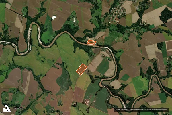 Imagem de satélite de MATRICULA 3.121 em EUGÊNIO DE CASTRO - RS