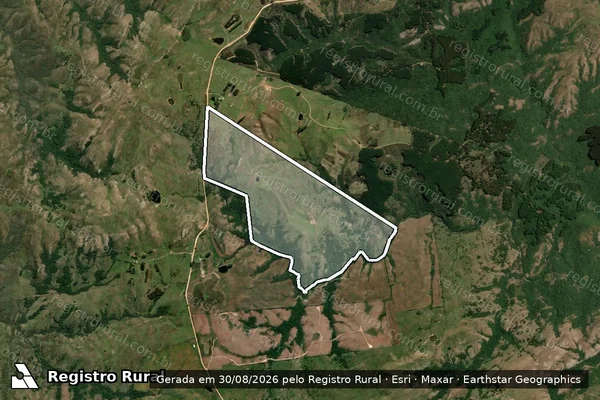 Imagem de satélite de FAZENDA DO ADSON em PINHEIRO MACHADO - RS