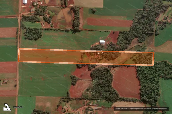 Imagem de satélite de MATRICULA Nº 12.667 em SANTA ROSA - RS