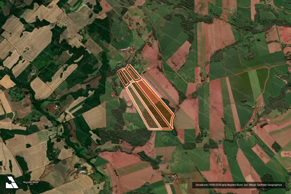 Imagem de satélite de MATRICULA 24.049- LOTE 15 em SANTA ROSA - RS