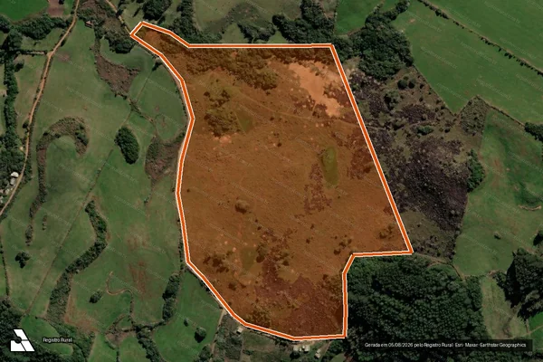 Imagem de satélite de Terras Do Campestre em LAGOÃO - RS