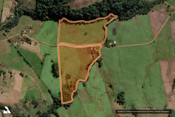 Imagem de satélite de LOTE RURAL N. 70 em CAIÇARA - RS
