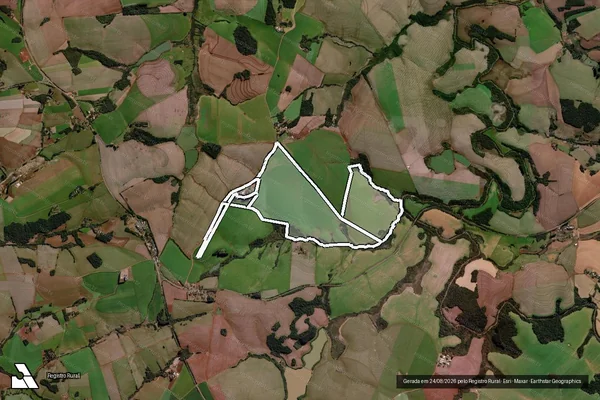 Imagem de satélite de Granja Santo Antonio em CAMPO NOVO - RS