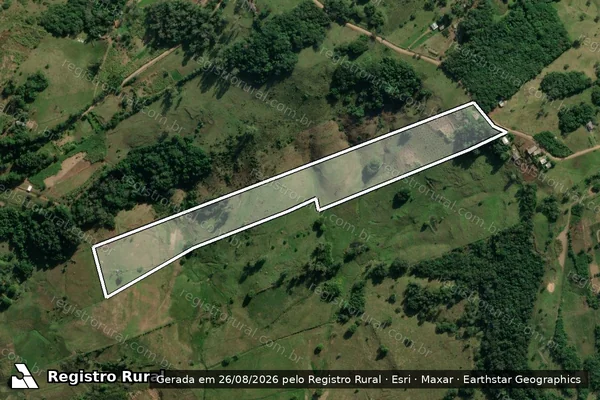 Imagem de satélite de MATRICULA 9166 em SANTO ANTÔNIO DA PATRULHA - RS