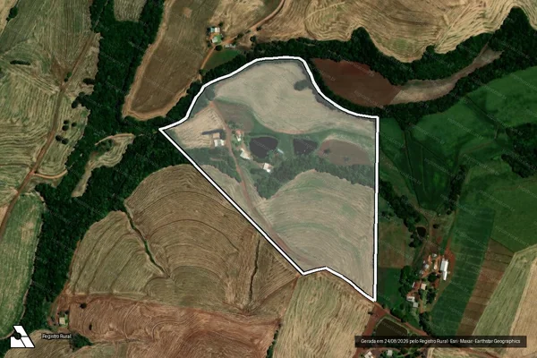 Imagem de satélite de Parte Lotes Rurais 436-438 em SARANDI - RS