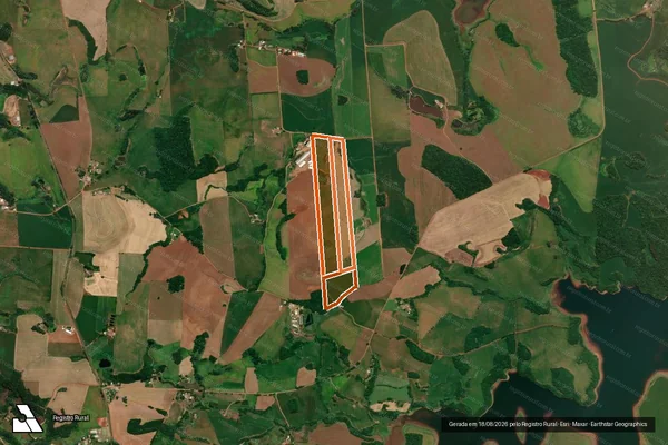Imagem de satélite de Sitio Ecker em TRÊS PALMEIRAS - RS