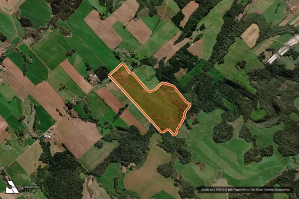 Imagem de satélite de MATRICULA 4265 em SANTA CECÍLIA DO SUL - RS