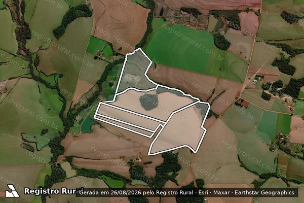 Imagem de satélite de Granja Faxinal em AJURICABA - RS