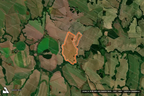 Imagem de satélite de Granja Sto Antonio m 28076, 15850 em PEJUÇARA - RS