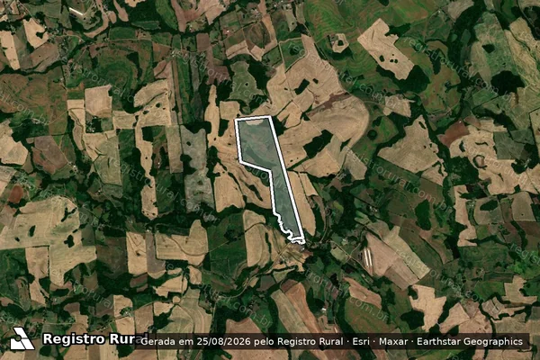 Imagem de satélite de Terras das Matr. 36500 e 36501 em LAJEADO DO BUGRE - RS