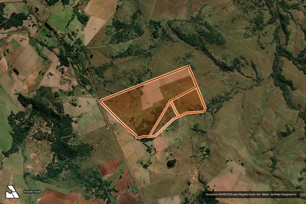 Imagem de satélite de Santa Cecilia em SÃO FRANCISCO DE ASSIS - RS