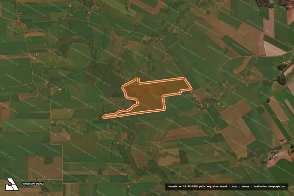 Imagem de satélite de SDE - matrícula 4777 em SELBACH - RS