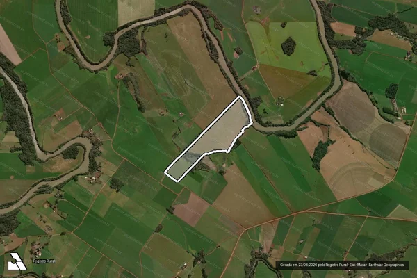Imagem de satélite de Agropecuaria Cansi -Durigon em ESPUMOSO - RS