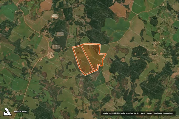 Imagem de satélite de FAZENDA DOS MATTE 1 em PINHAL DA SERRA - RS