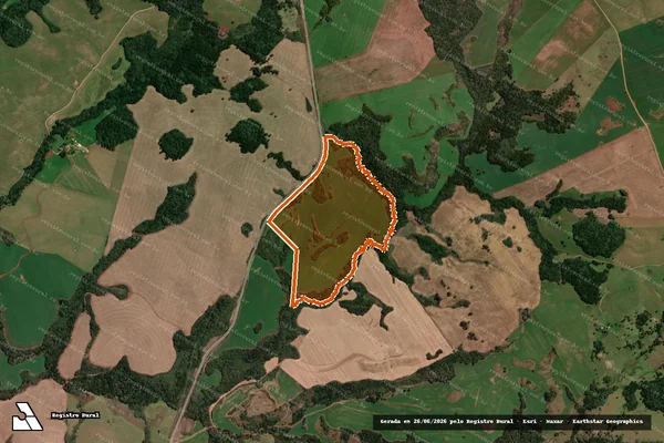 Imagem de satélite de SITIO FERREIRA em LAGOA VERMELHA - RS