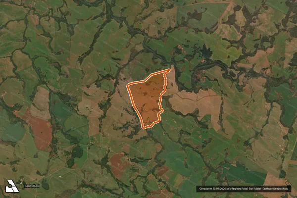 Imagem de satélite de Fazenda do Rabao em CAPÃO BONITO DO SUL - RS