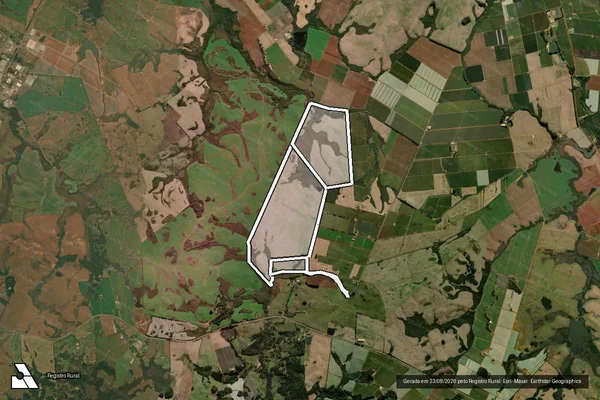 Imagem de satélite de Fazenda Da Varzea E Sao Paulino em VACARIA - RS