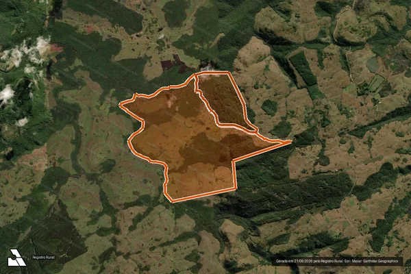 Imagem de satélite de Fazenda Santa Helena-II - ABB em JAQUIRANA - RS