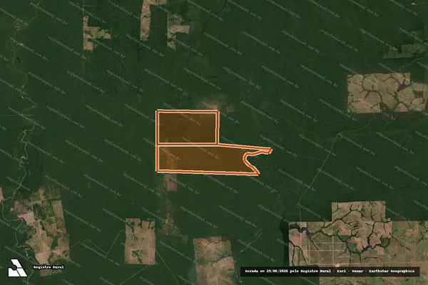 Imagem de satélite de Fazenda Roosevelt - Lotes 06 e 08 em RONDOLÂNDIA - MT