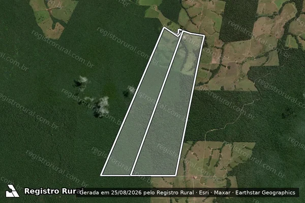 Imagem de satélite de Fazenda Mata Verde em ARIPUANÃ - MT