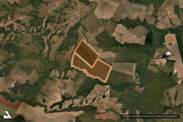 Imagem de satélite de FAZENDA SUCESSO em NOVO SÃO JOAQUIM - MT