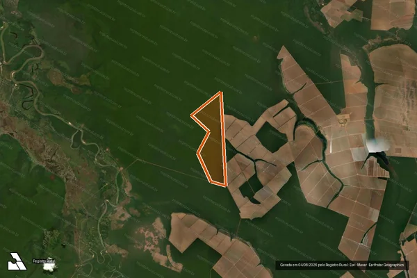 Imagem de satélite de Fazenda Terra Vermelha em BARRA DO GARÇAS - MT