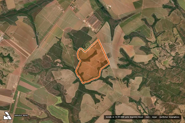 Imagem de satélite de FAZENDA OLHO D AGUA em ÁGUA BOA - MT