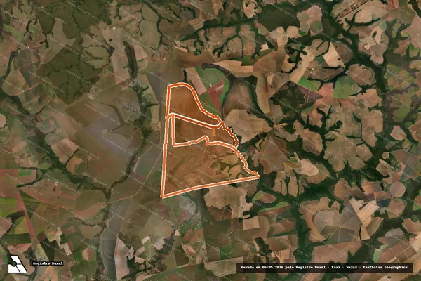Imagem de satélite de FAZENDA PALMITAL em SANTO ANTÔNIO DO LESTE - MT