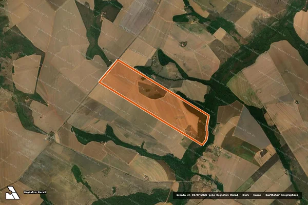 Imagem de satélite de FAZENDA FELICIDADE em CAMPO VERDE - MT