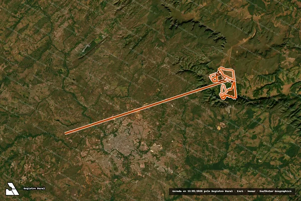 Imagem de satélite de FUNDACAO EDUCACIONAL DE BURITI em CHAPADA DOS GUIMARÃES - MT