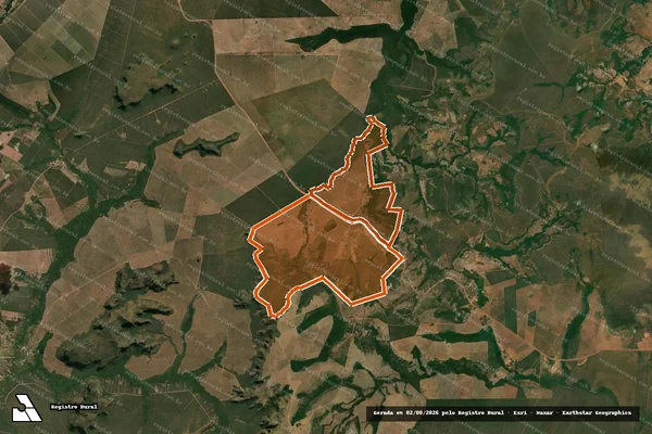 Imagem de satélite de Fazenda Recanto em CHAPADA DOS GUIMARÃES - MT