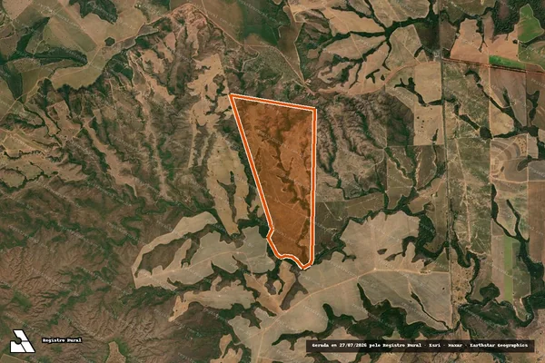 Imagem de satélite de FAZENDA SERRA DOURADA em ÁGUA BOA - MT