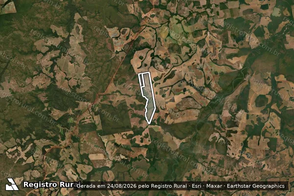 Imagem de satélite de Fazenda Tiaraju em PARANATINGA - MT
